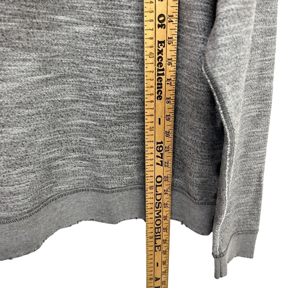 Abercrombie Muscle Inside Out Sweatshirt Large Gray Reverse Seam Y2K Mallcore